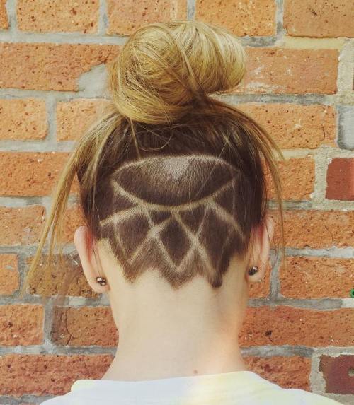 Top Knot With Nape Undercut