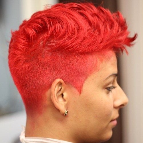 Kort Bright Red Hairstyle
