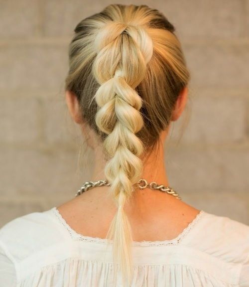 fint braided pony hairstyle