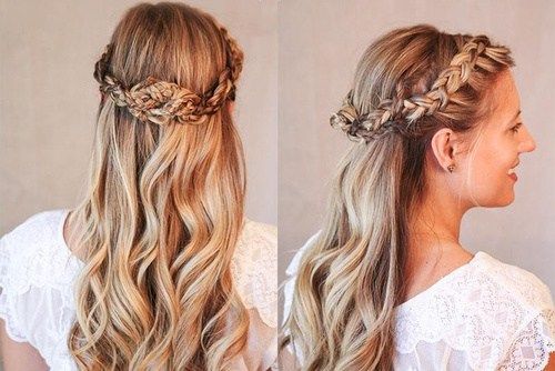 lång hairstyle with a brown braid