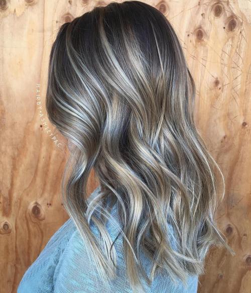 Pepel Blonde And Platinum Balayage For Brunettes