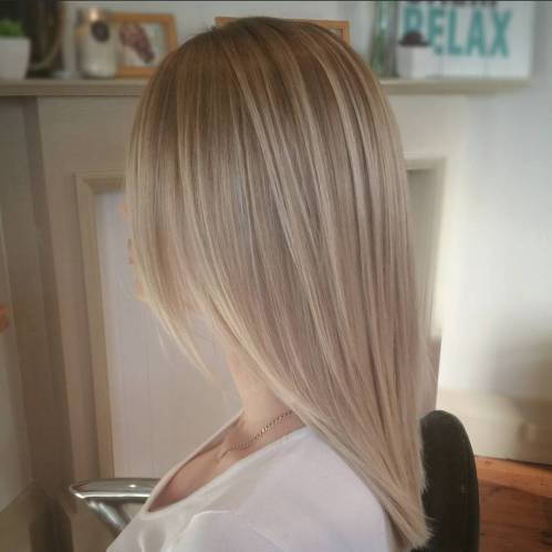 hnedý blonde hair with balayage highlights