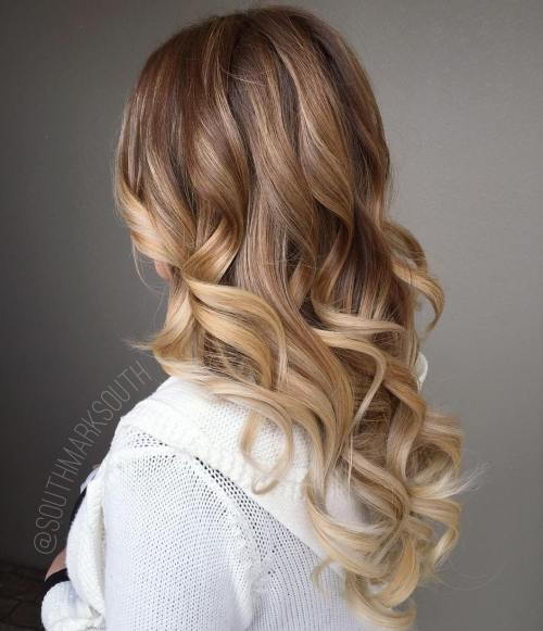 karamel Blonde Balayage Hair