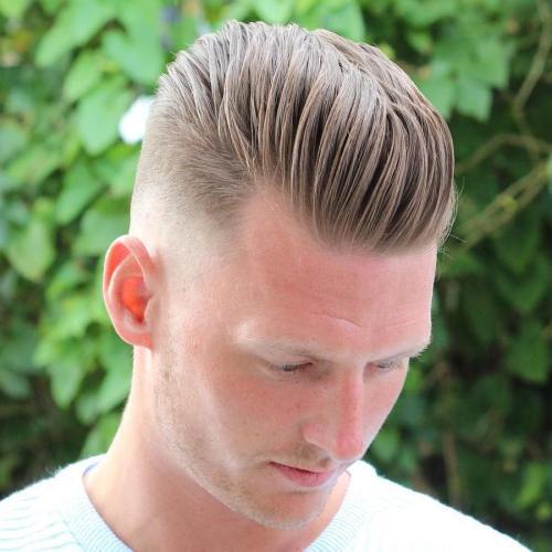 Blond Long Top Short Sides Hairstyle