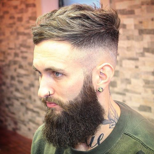skogsarbetare hairstyle with long beard