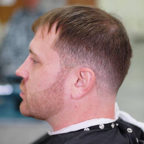 män's tapered haircut for receding hairline