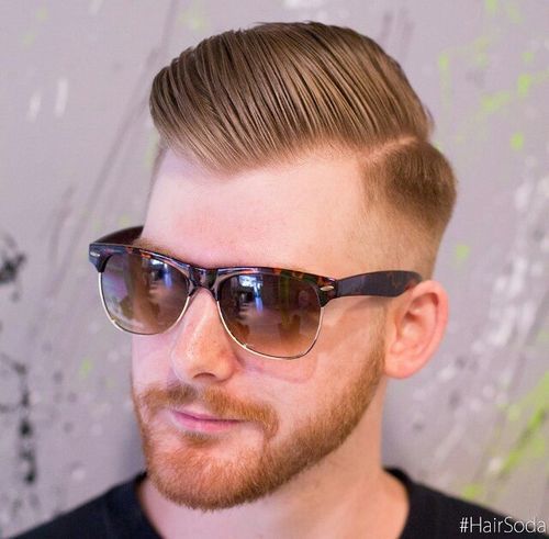 sida parted long top fade for men 
