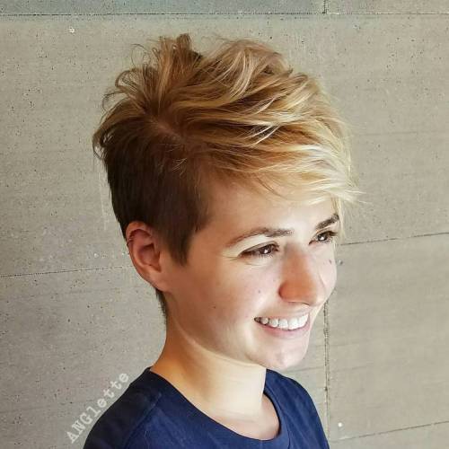 utrujen long pixie hairstyle