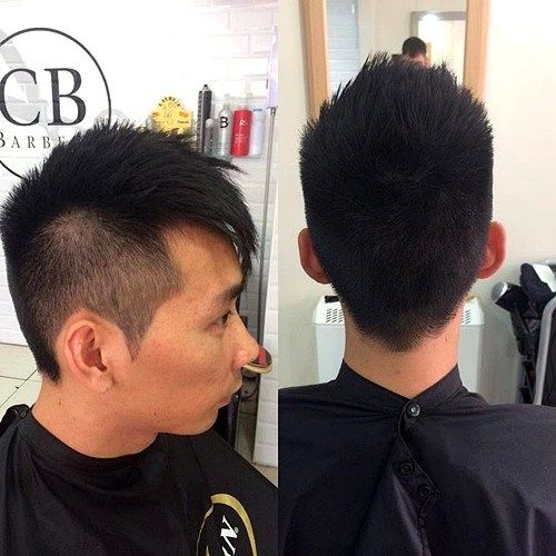 Азијат men undercut hairstyle