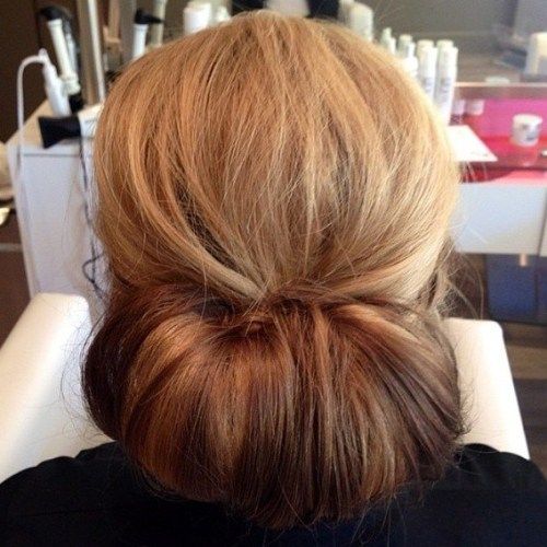 chignon For Thick Hair