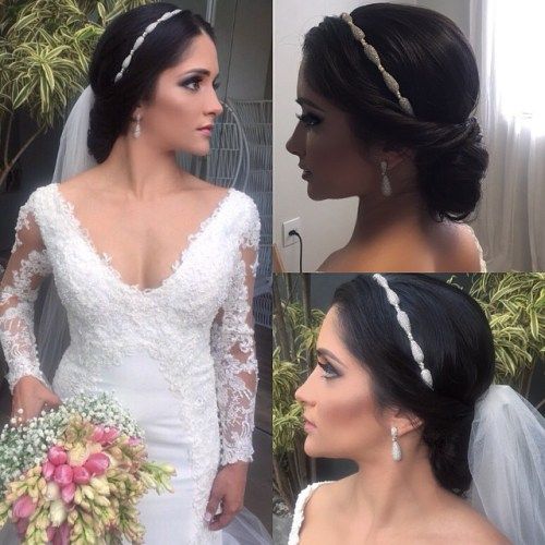 Вјенчање Updo With Veil