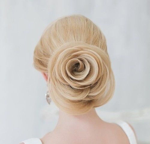 ружа low updo for brides