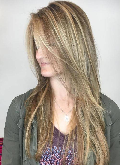 rovno Fine Brown Hair With Blonde Highlights