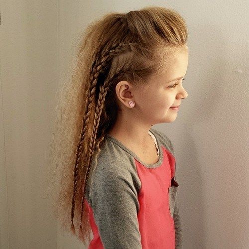 liten girls hairstyle for long hair