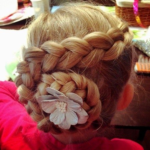 vrtinec braid updo for little girls