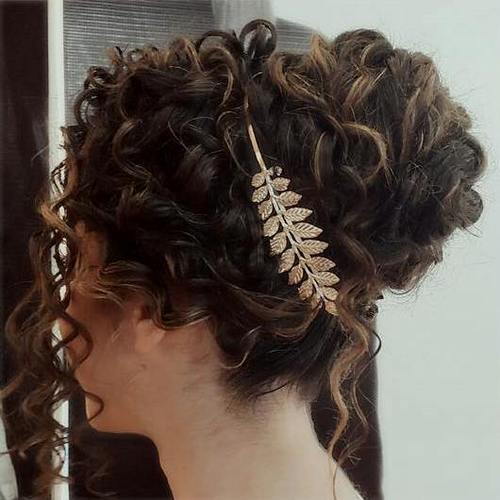 chic curly updo