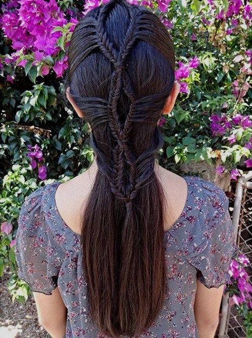 fint braided hairstyle for girls