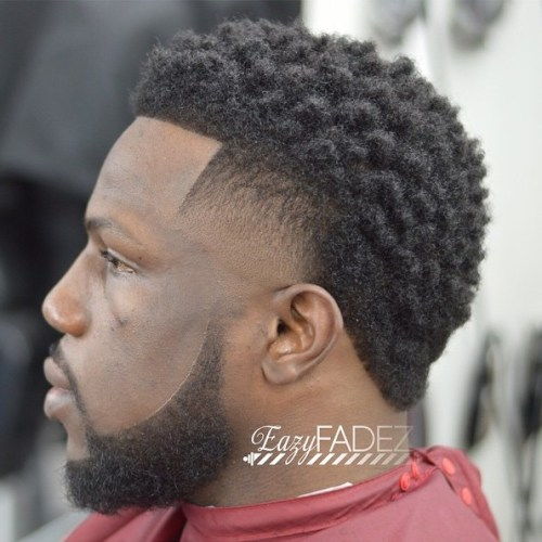 Afro Temple Fade