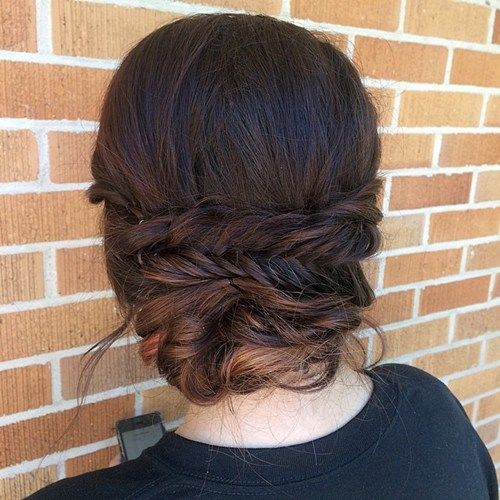 murdar loose updo with fishtail