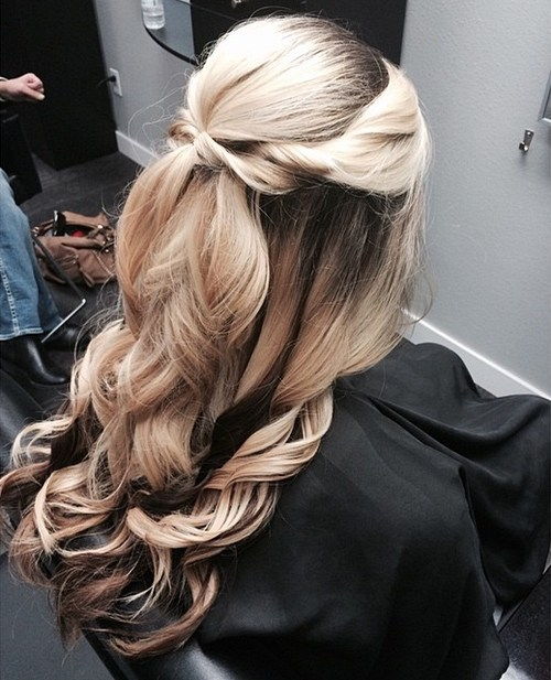 jumătate up curled formal hairstyle for long hair