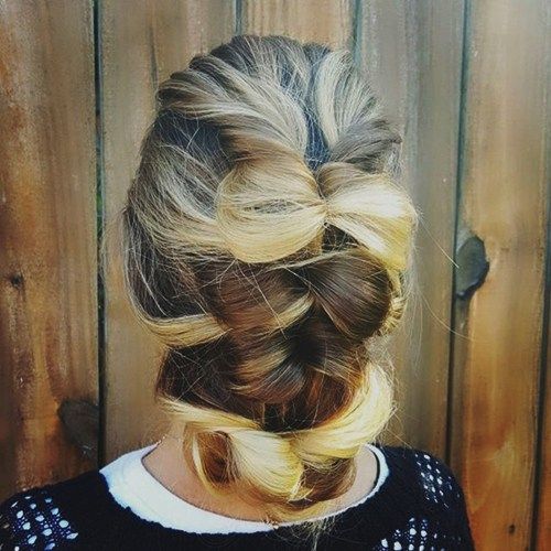 liber updo with hair bows