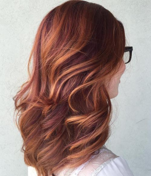 slivka Red Hair With Copper Highlights