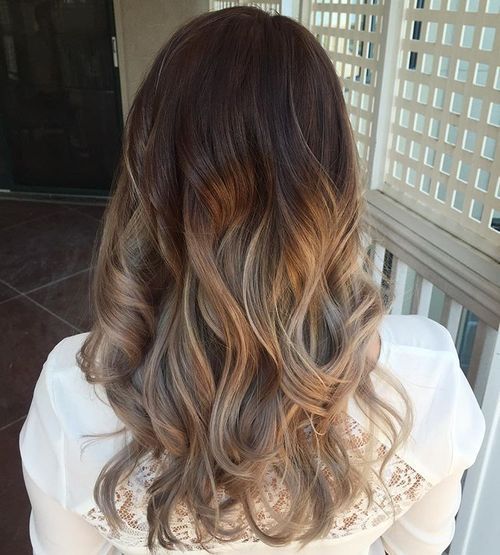 maro to ash blonde ombre