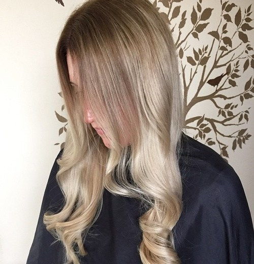 maro to ash blonde ombre