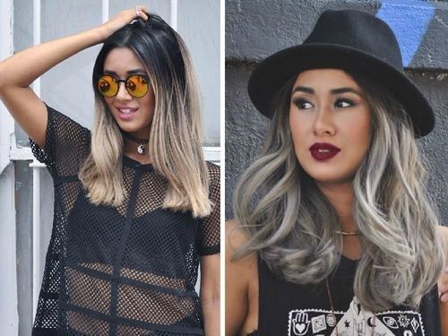 negru to ash blonde ombre hair