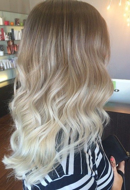 maro to pale blonde ombre hair