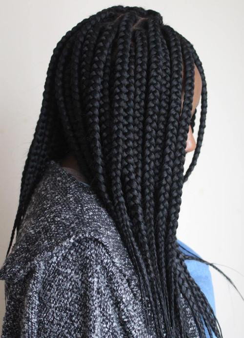 Låda Braids With Feather Tips