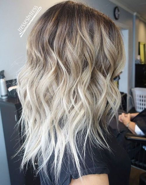 Brun To Blonde Wavy Ombre Hair