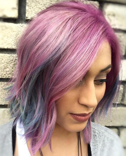 Pastell Pink And Blue Bob
