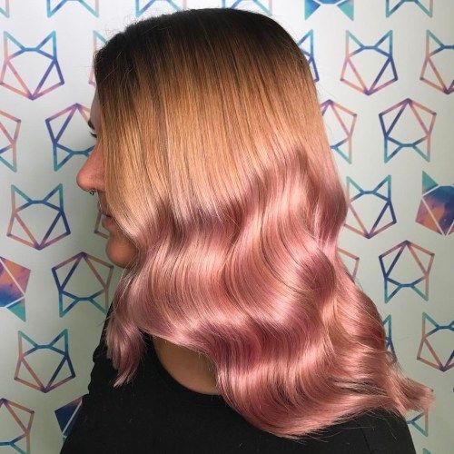 pastell pink ombre hair