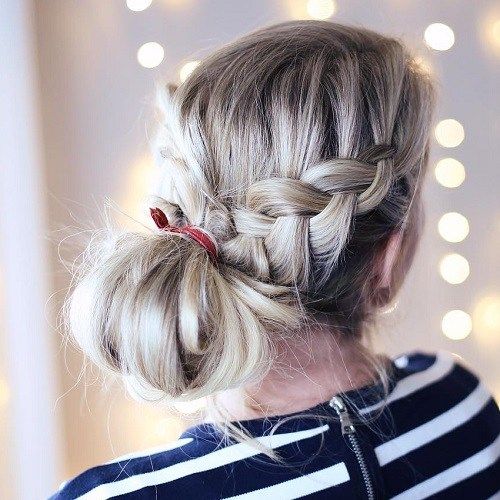 Slap Braid And Side Knot