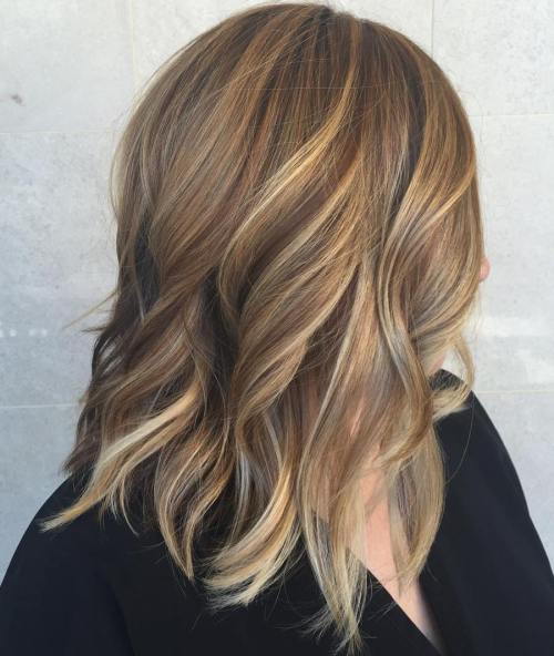 Maro Shoulder Length Hair With Blonde Highlights