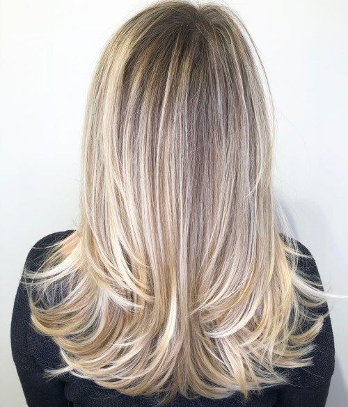 Lång Haircut With Layered Ends