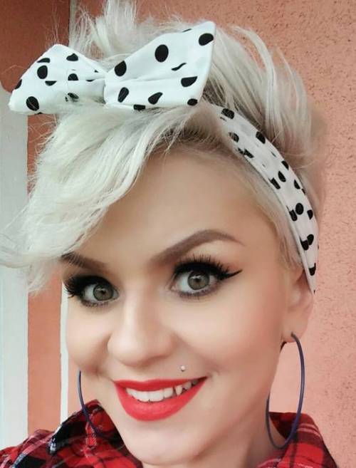 Pin Up Hairstyle For Short Hair