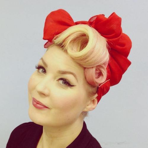 pin up updo with a modern update