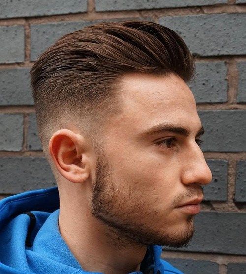 pompadour hairstyle with fade