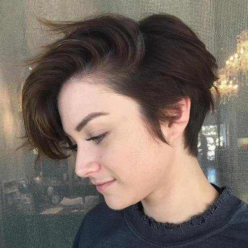 Lång Tapered Pixie Haircut