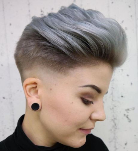 Lung Top Fade Haircut For Girls