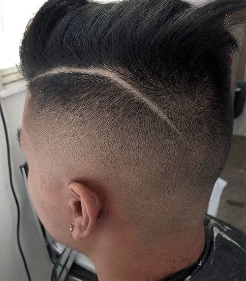 dlho top faded sides hairstyle for men