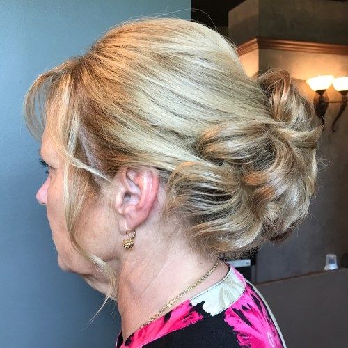 50+ Curly Updo