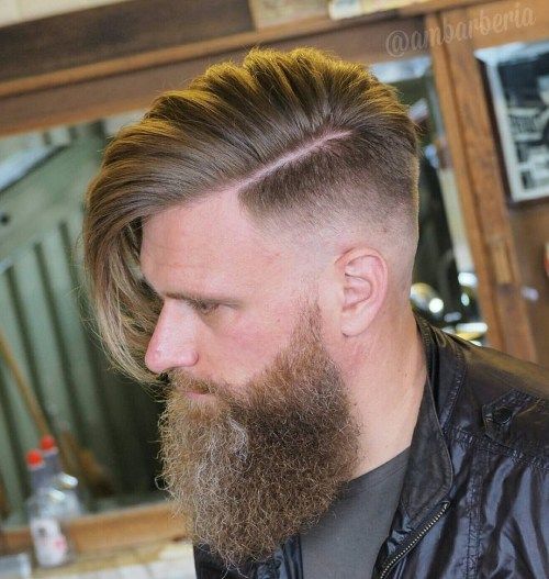 Lung Top Fade With Full Beard