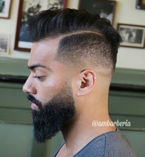 män's pompadour for natural hair