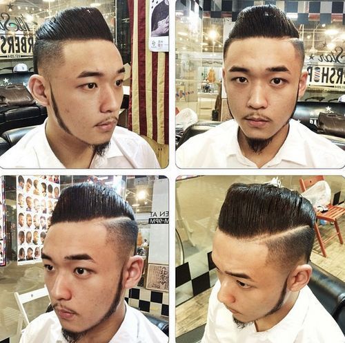 asiatisk pompadour hairstyle for men