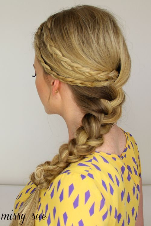 dubbel braid braided hairstyle