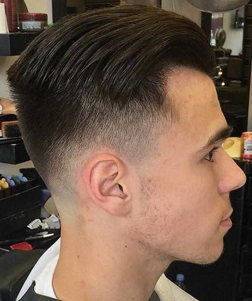 kamma över men's hairstyle with fade