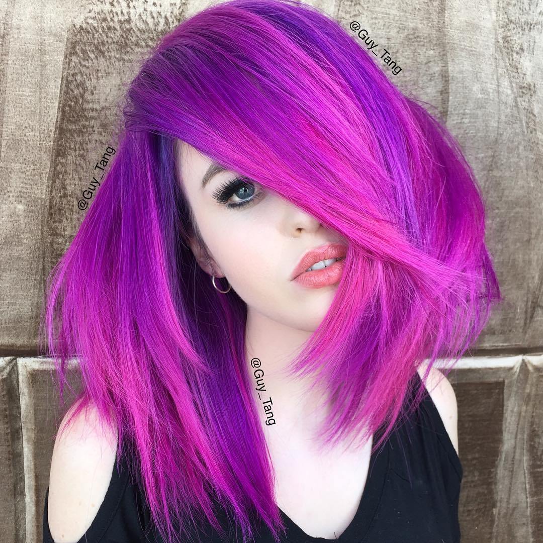 Бригхт Purple Hair